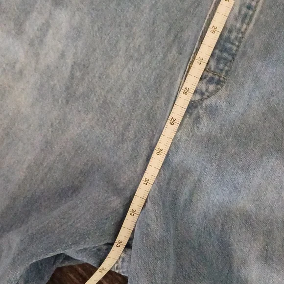 Lee Union- all coverall overall denim with heart patch S - Picture 7 of 16